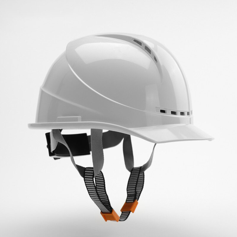 Casco de seguridad estilo Sombrero duro ventilado con carcasa ABS Premium, gorra de trabajo de suspensión de trinquete para el verano, casco Industrial