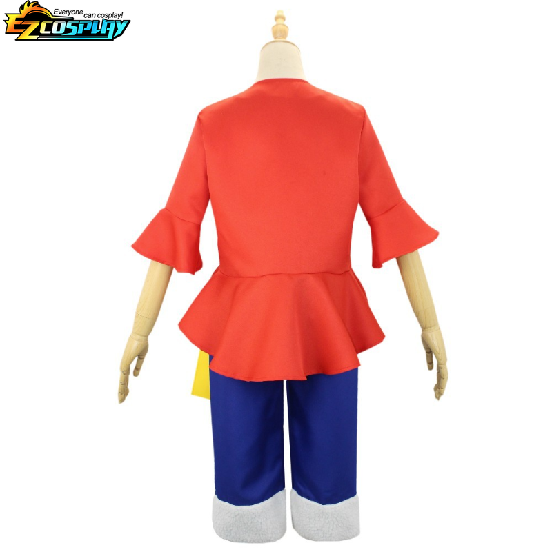Monkey D. Luffy Costume for Men Luffy Cosplay Trench Coat Wano Country Outfits For Men's Halloween Party Full Set