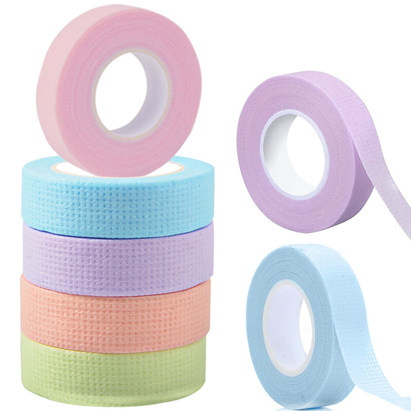 10 pz ciglia Extension Tape Micropore traspirante panno Non tessuto adesivo sollevamento ciglia accessori strumenti colorati per il trucco