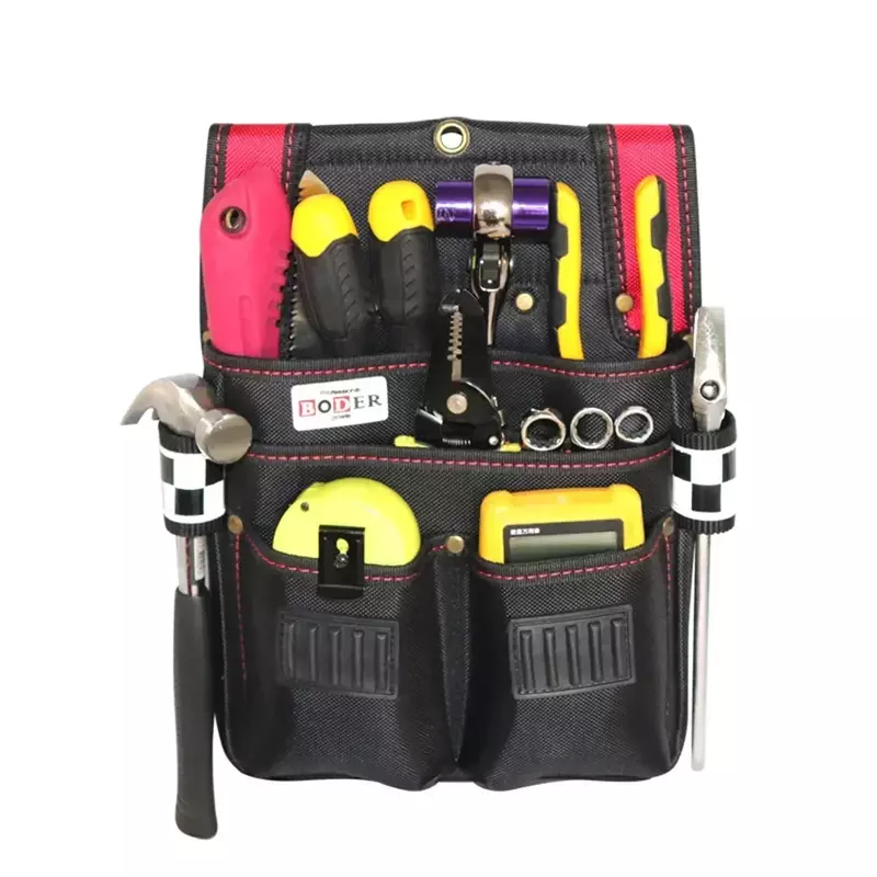 Multifunctional Tool Storage Bag Pouch Belt Hardware Electrician Toolkit Drill Waist Bag Wrench Screwdriver Tool Bags Organizer