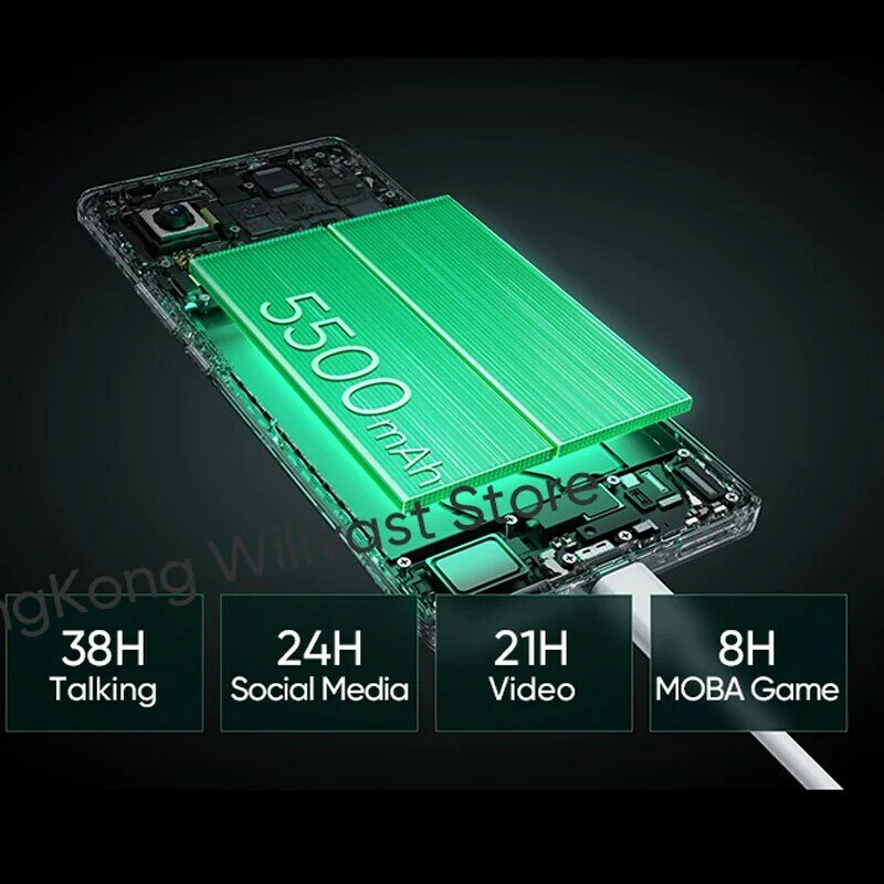 Smartphone Realme 6 SE 5G, Snapdragon 7 + 50MP, OIS 6.78 ", 120Hz 6000nit, Super Display, 5500mAh, 100W, NDavid, Débloqué, Original