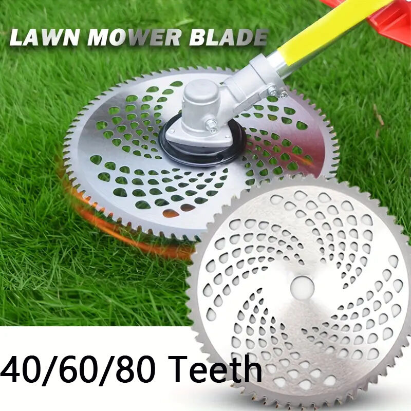 40/60/80 Teeth Grass Trimmer Head Blade Wood Brush Cutter Disc Compatible With Lawn Mower Weed Lawnmower Parts Garden Power Tool