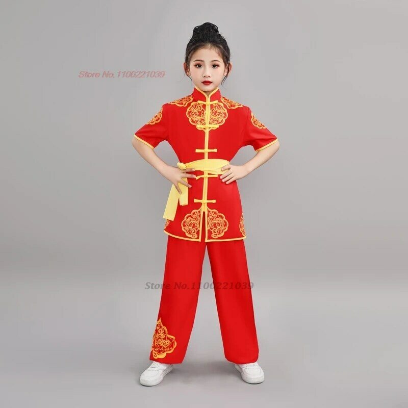 Chinês Wushu Kungfu Vestuário, Conjunto de Artes Marciais, Uniforme Kung Fu, Wing Chun Shaolin Flower Print, Terno de Treino, 2024