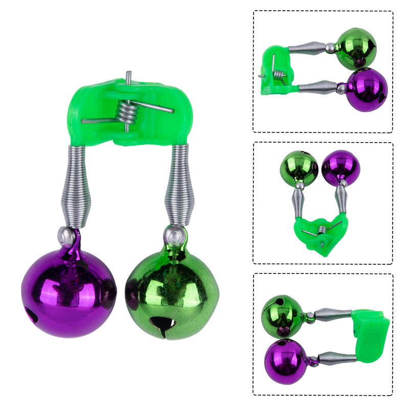 Hot Sale Fishing Bite Alarms Fishing Rod Bell Rod Clamp Tip Clip Bells Ring Green ABS + Metal Fishing Accessories Outdoor Parts