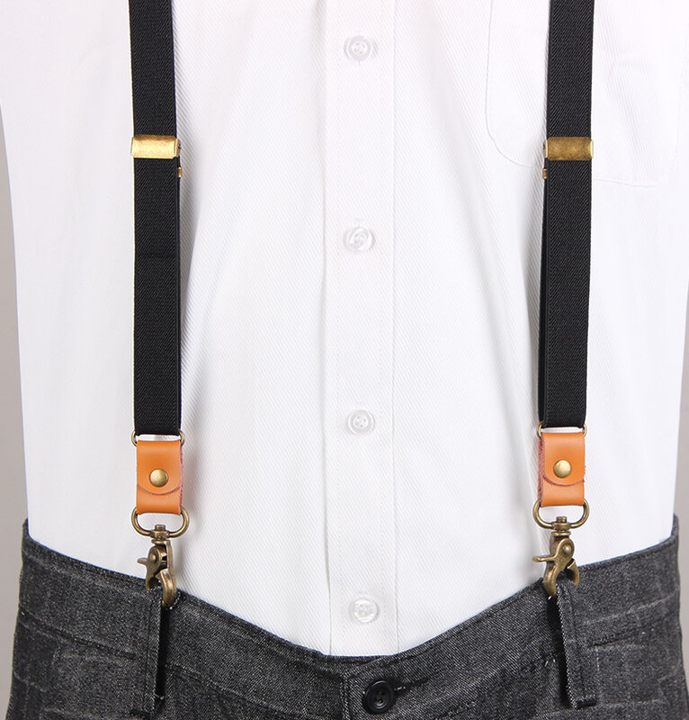 Vintage Men 'S Suspenders ใหม่3ตะขอ Suspenders Man สำหรับกางเกงบุรุษกางเกง Suspenders แฟชั่นผู้หญิงวงเล็บ