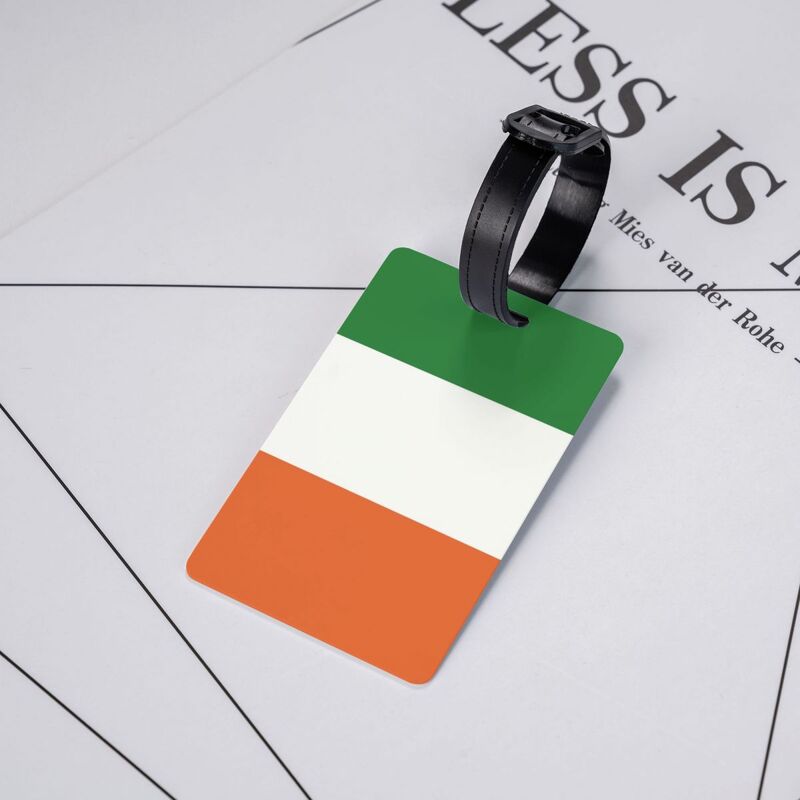 Etiquetas de equipaje con bandera de Irlanda para maletas, Etiquetas de equipaje de moda, cubierta de privacidad, etiqueta de identificación