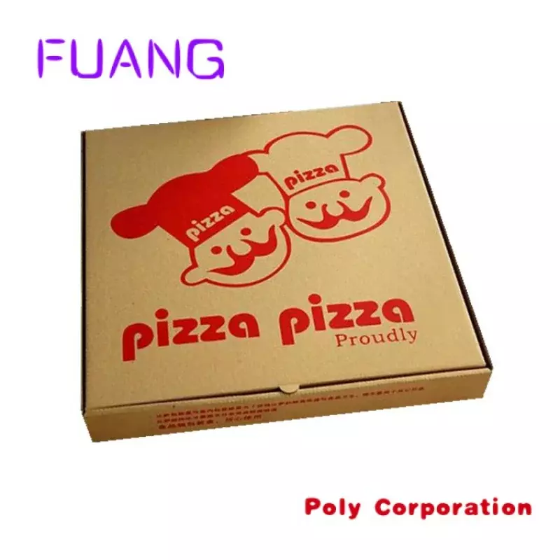 Caixa ondulada em forma grande, Fácil de levar Embalagem Caixa de Pizza, Caixa de embalagem para pequenas empresas, Design personalizado