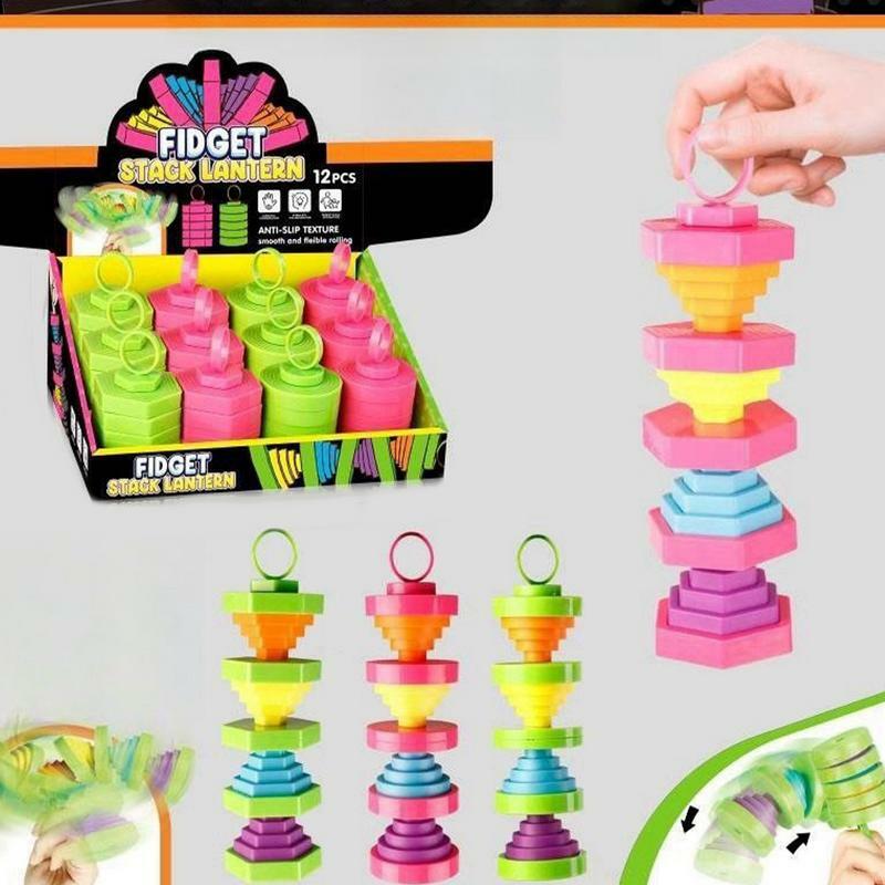 Fidget Stack latarnia interaktywna zabawka edukacyjna Montessori zabawka marchewkowa wieża Fidget układanie zabawki edukacyjne dla dzieci