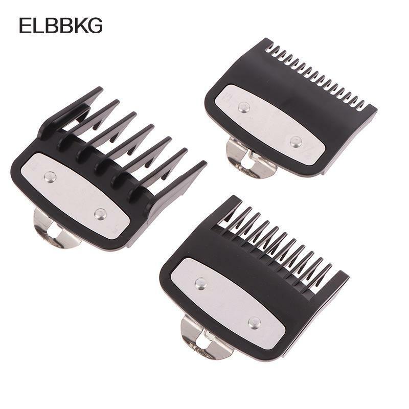 3Pcs Hair Clipper Guards Guide Combs Trimmer Cutting Guides Styling Tools Attachment Compatible 1.5mm 3mm 4.5mm
