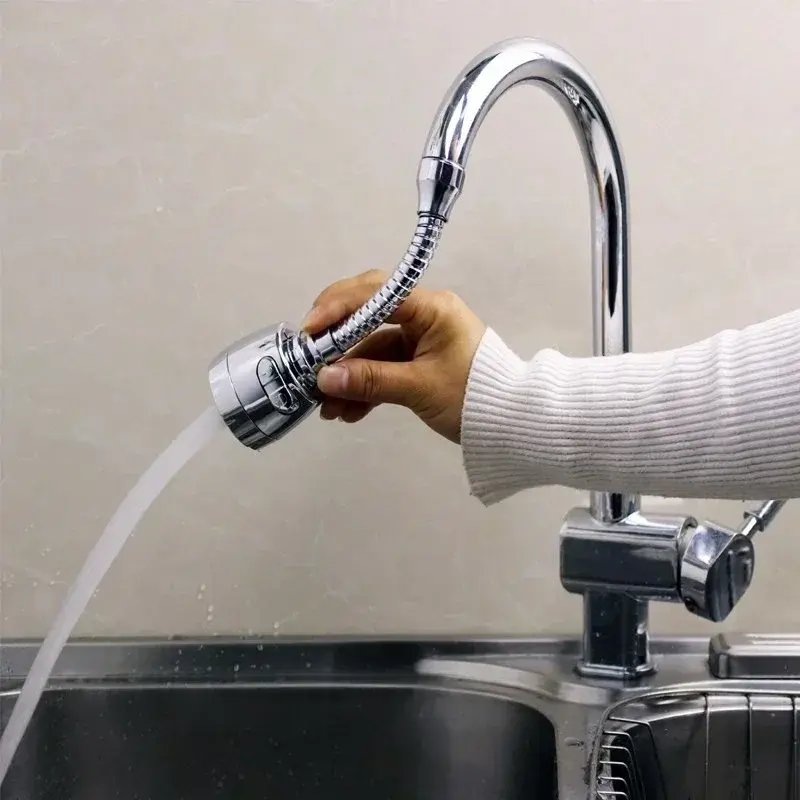 Faucet extender (two spray modes: bubbling and shower)