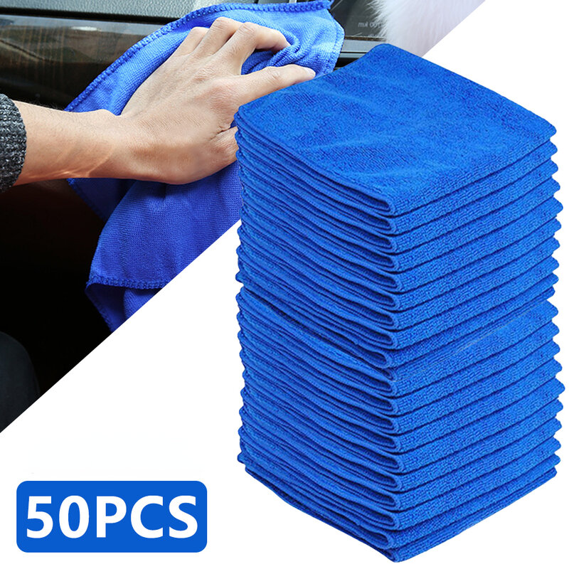 Paños de limpieza de microfibra sin pelusa, toallas de limpieza reutilizables con súper absorbente para ventana de coche
