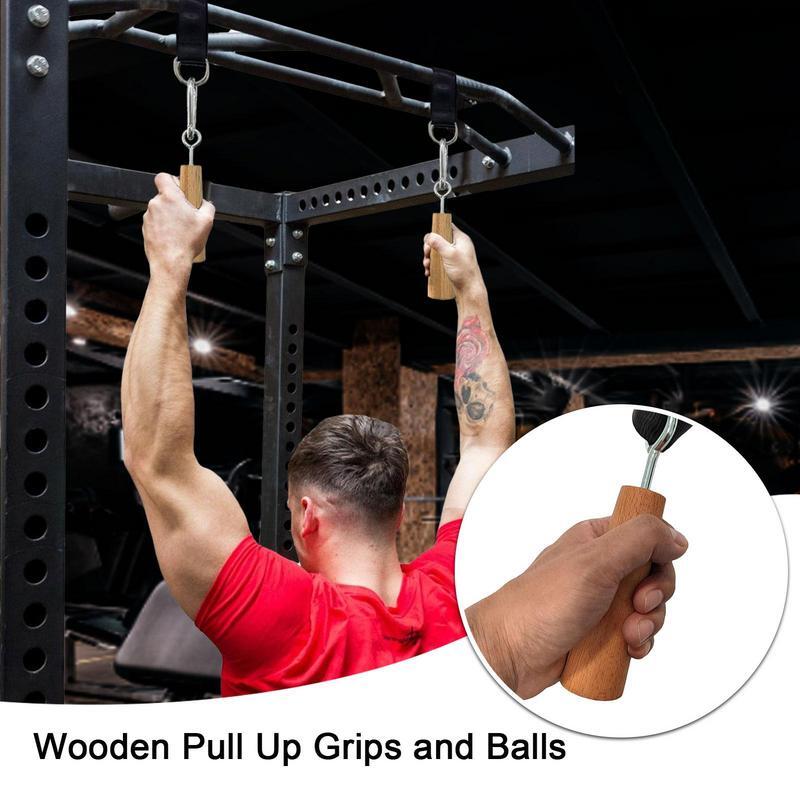 Multipurpose Pull Up Bar Bolas, Puxe para cima Power Ball Hold Grips, Fortalecedor de dedo traseiro bíceps, Não rachando