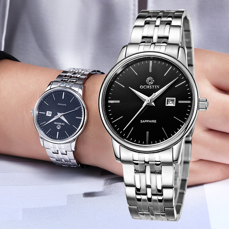 OCHSTIN-Relógio de quartzo japonês de luxo para mulheres, relógio feminino, faixa de aço inoxidável minimalista, 30m à prova d'água