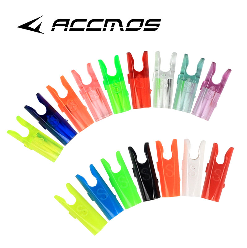 50pcs DIY Plastic Arrow Pin Nocks Size S For ID4.2mm ID6.2mm 3.2mm  DIY Arrow  Archery Accessory High Quality