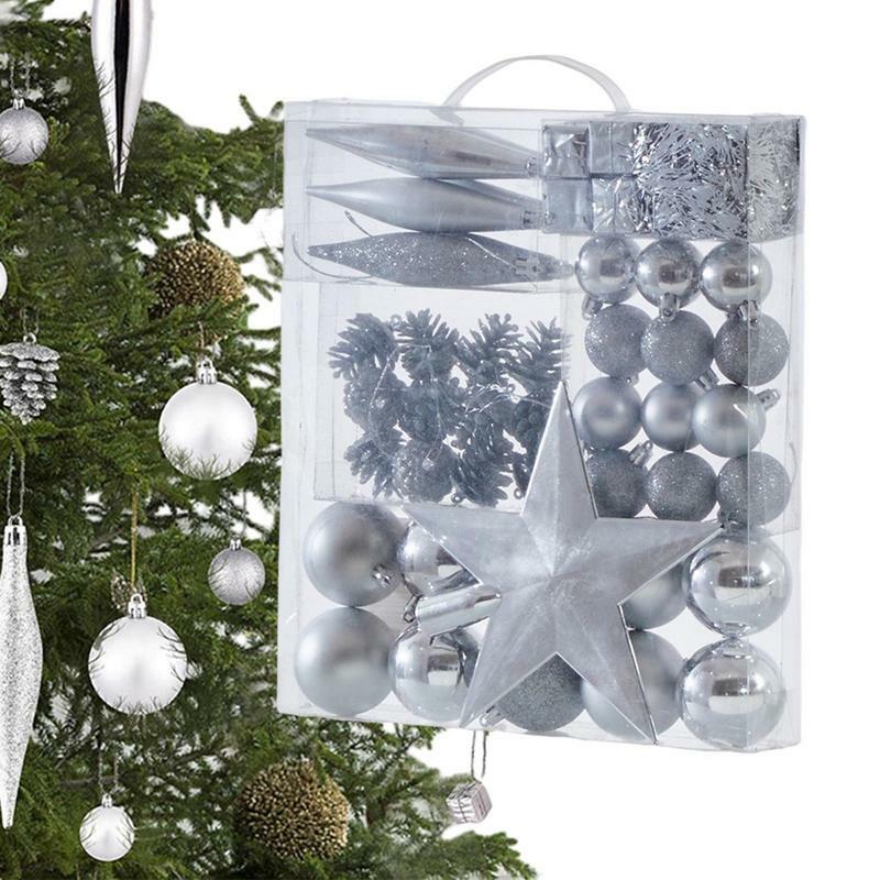 Shatterproof Pine Cone Ornamentos Set, Pingentes De Árvore De Natal, DIY Ball, Indoor Home