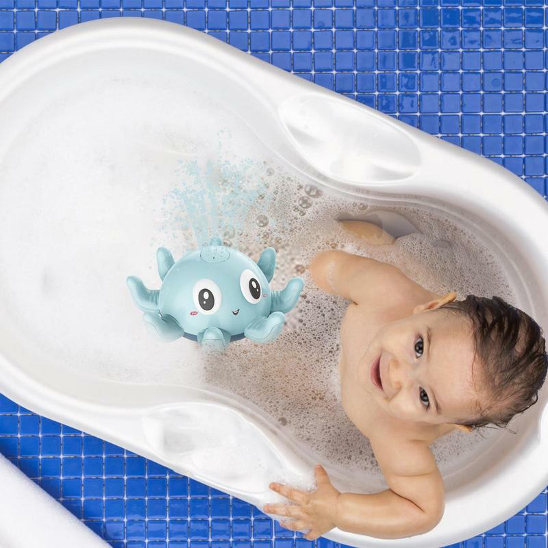 Water Octopus Bath Toy Octopus Light Up Bath Toys Pool Toy Outdoor Toys Toddler Toys Bathroom Toy For Kids Ages 18 Months