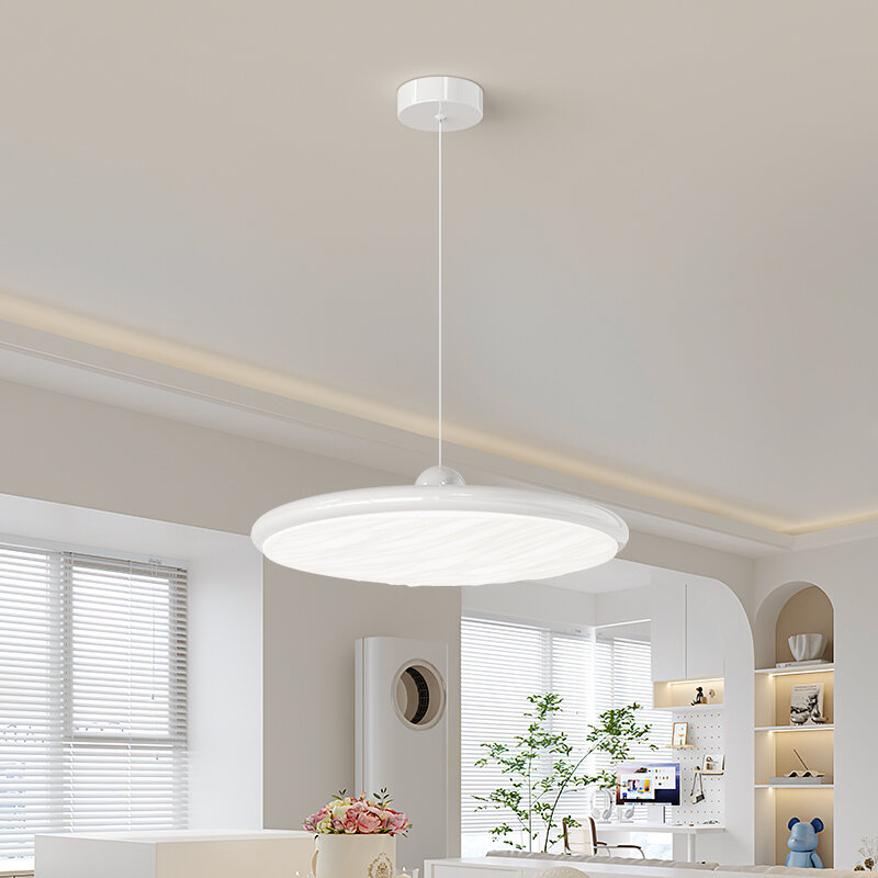 2023 nuova lampada a sospensione moderna a LED ondulata per tavolo da pranzo Bar ristorante decorazione della casa lampade a sospensione esche per interni