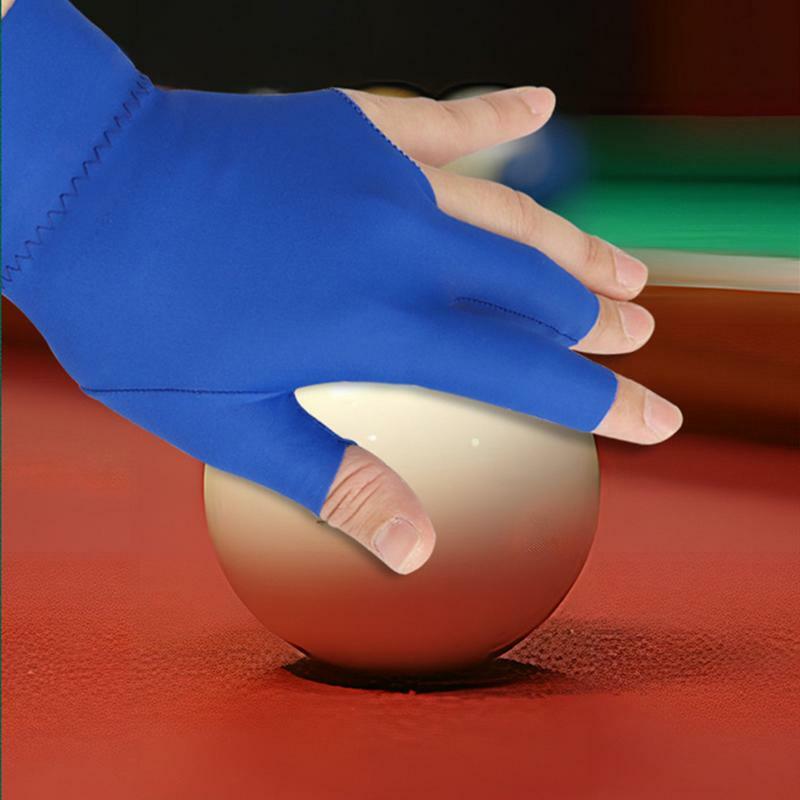Pool Cue Gloves Three-Fingered Non-Slip Fingerless Table Tennis Gloves Universal Breathable Billiard Accessories For Billiards