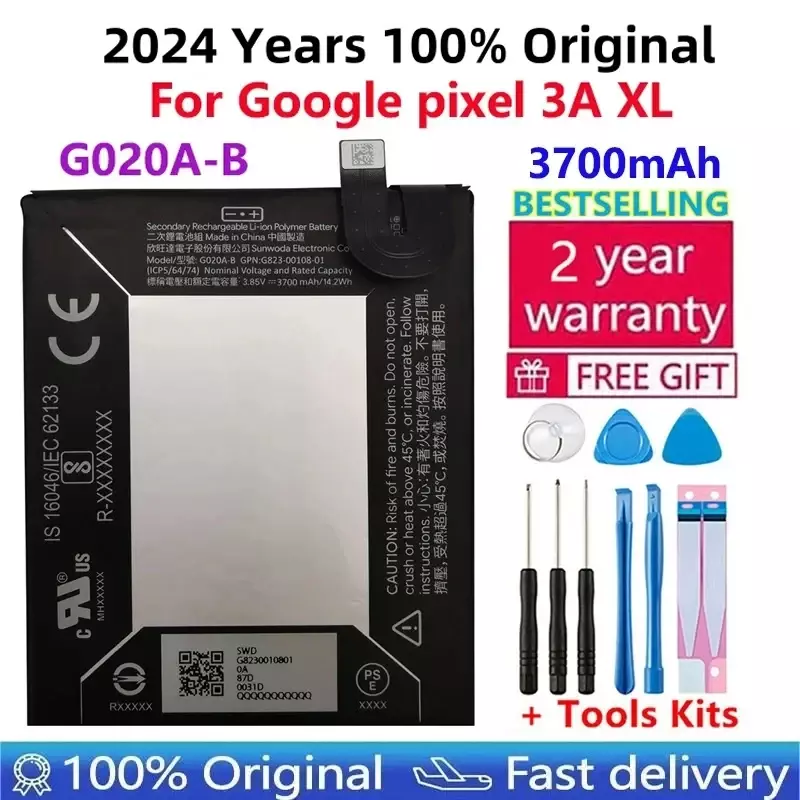 100% original neue hochwertige 3700mah G020A-B telefon ersatz akku für htc google pixel 3a xl batterien bateria kostenlose werkzeuge