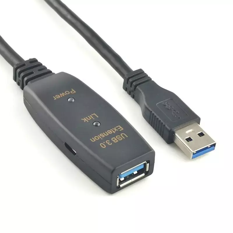USB actif 3.0 Rallonge électrique 5M 10M avec Amplificateur USB 3.0 Type A Mâle À Femelle USB 3.0 Répéteur d'extension Câble Cordon