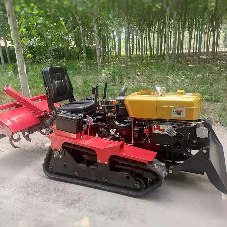 ZZH-cultivador rotativo con orugas diésel, 25 hp, utilizado en granjas, tractores, Mini Tractor con bomba, sistema hidráulico, excavadora