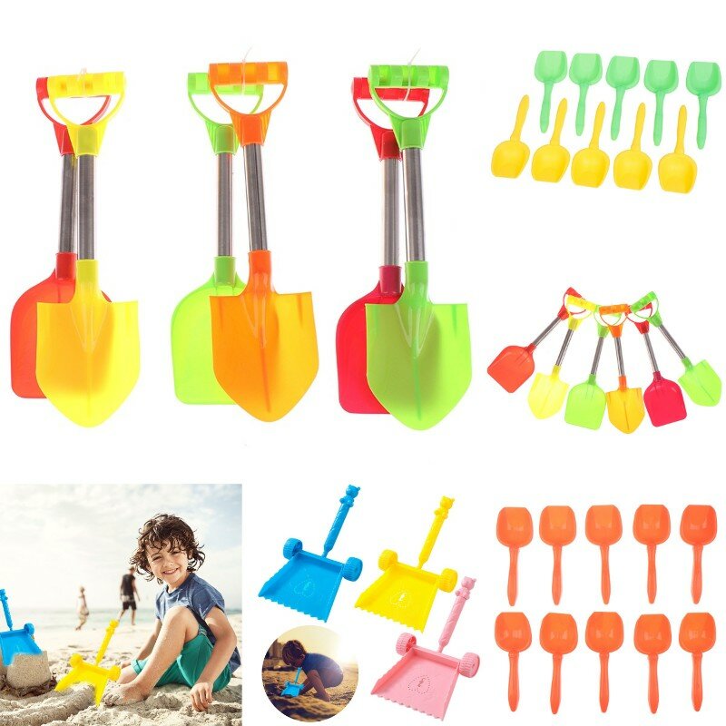 子供用のシャベル付きのおもちゃ,屋外用のシャベル付きのビーチおもちゃ,砂用のシャベル,夏のビーチ遊び,10個または1個