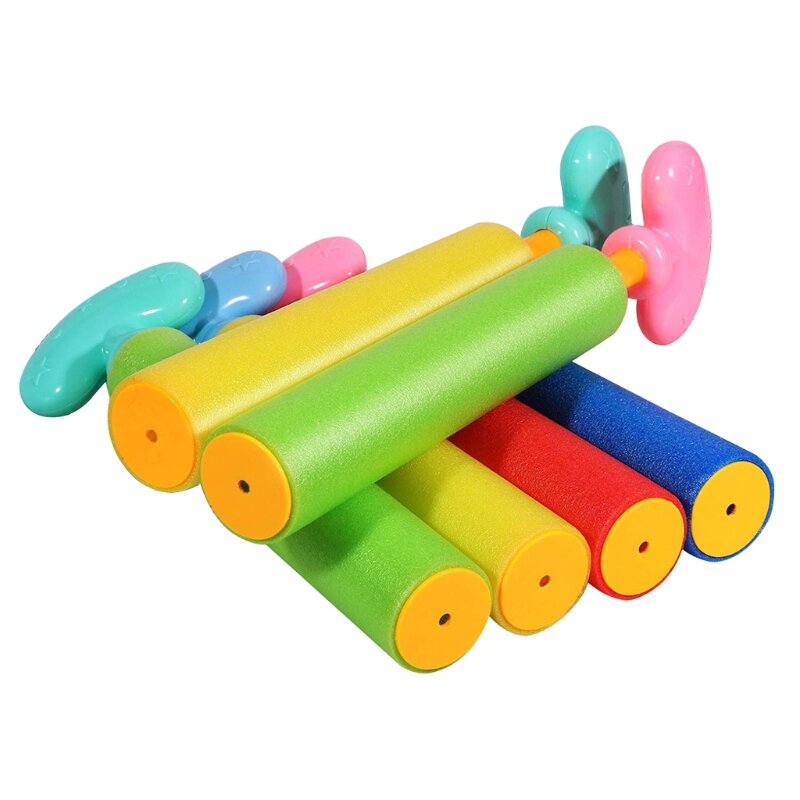 Mainan Air Portabel Multiwarna Opsional Musim Panas Luar Ruangan Mainan Menembak Anak-anak Dropship