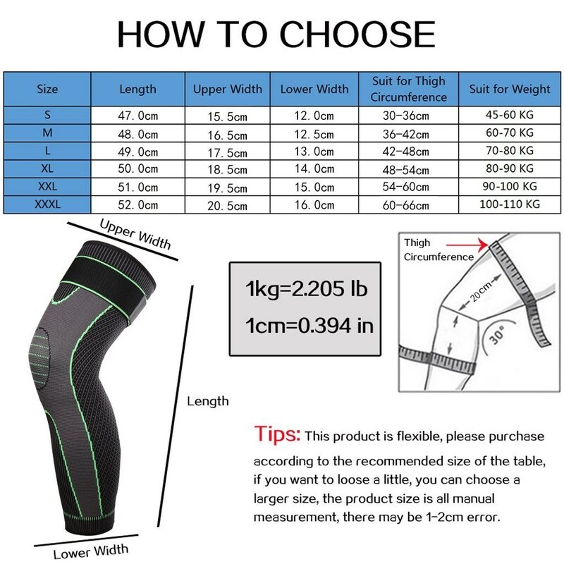 WorthWhile 1Piece Sports Kneepad Men Pressurized Elastic Knee Pads Support Fitness Gear Basketball Volleyball Brace Protector