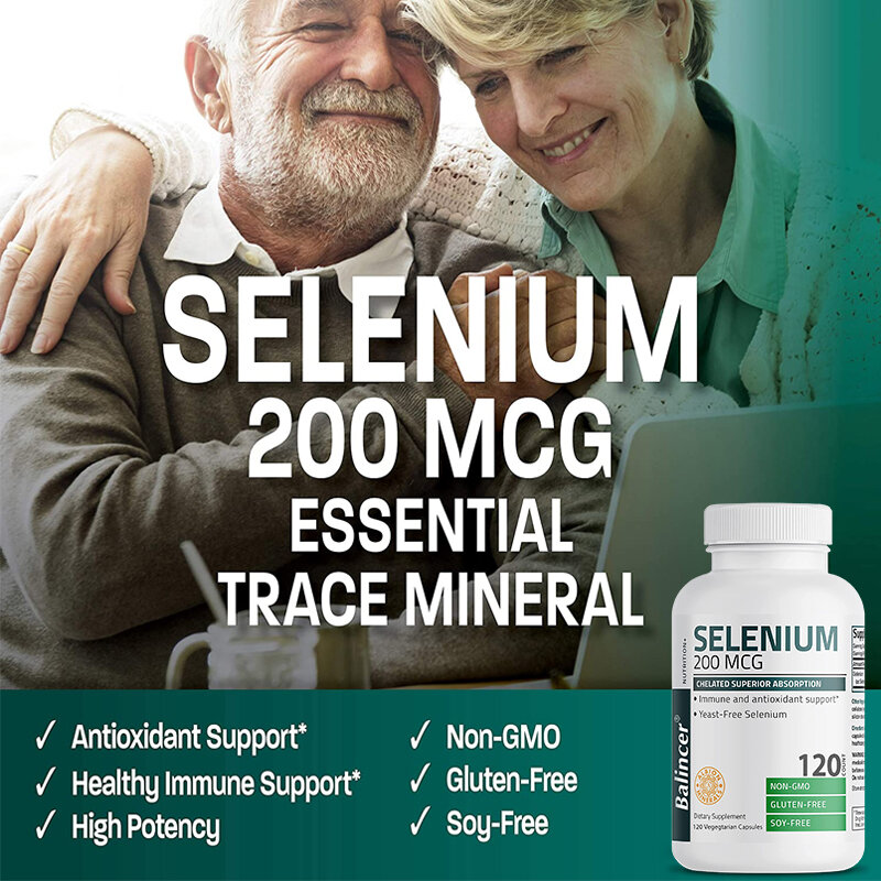Kompleks dukungan Amin mengandung Selenium untuk tingkat energi, metabolisme, kelelahan dan fungsi otak