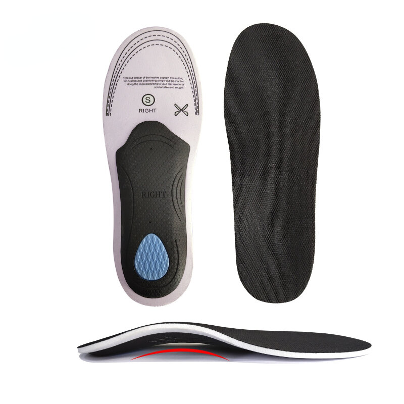 1pair Orthopedic Insoles Arch Flatfoot Ease Pressure Breathable Running Cushion Cuttable Shoe Accessories