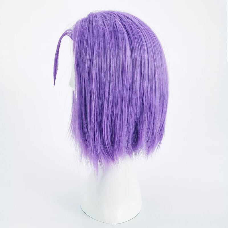 Парик для косплея Джеймс из аниме «Ракета», термостойкие синтетические волосы унисекс, реквизит для Хэллоуина, короткие фиолетовые волосы