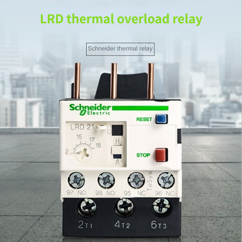 Schneider relay termal LC1D perlindungan overload LRD, relay perlindungan termal tiga fase LRD12C LRD14C LRD21C LRD22C LRD32C