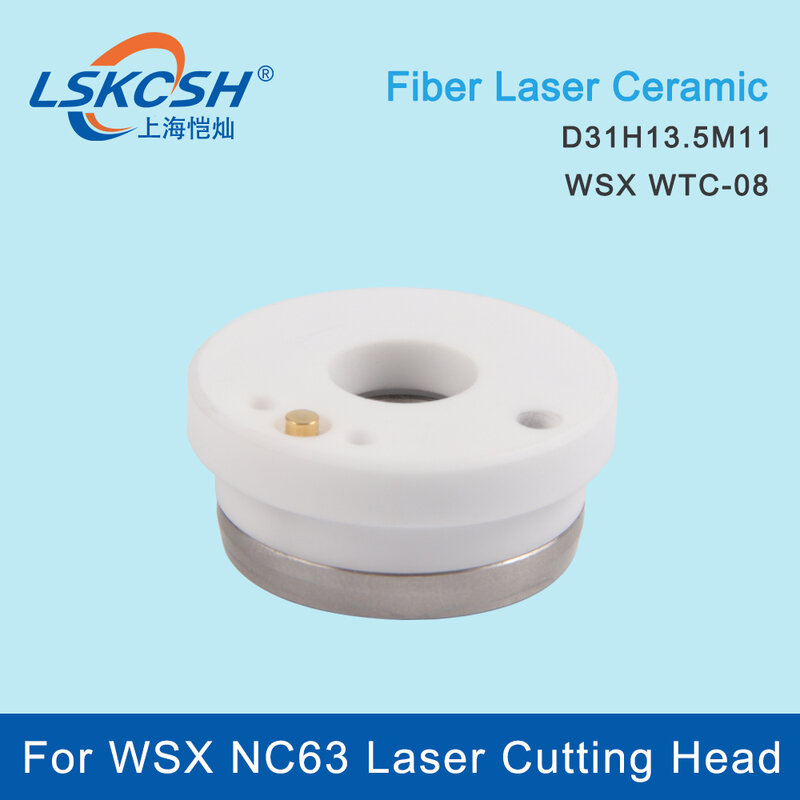 LSKCSH WSX cabezal láser de cerámica WTC- 08 D31 H13.5 M11, soporte de boquilla, pieza de Sensor para cabezal de corte de fibra WSX NC63
