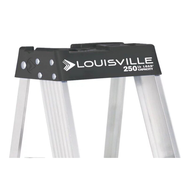4' Aluminum Step Ladder, 250-lb Capacity, W-2112-04S foldable ladder