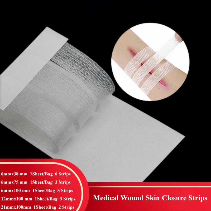 4Bags Adhesive Skin Closure Strip Cesarean Section Cosmetic Postpartum Repair Dressing Medical Surgical Free Suture Tape