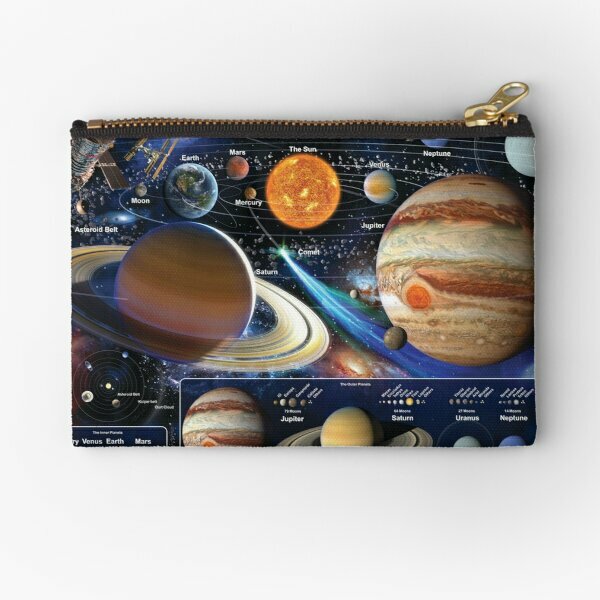 Planets Of The Solar System  Zipper Pouches Money Wallet Pure Socks Underwear Coin Panties Bag Men Key Women Packaging Small