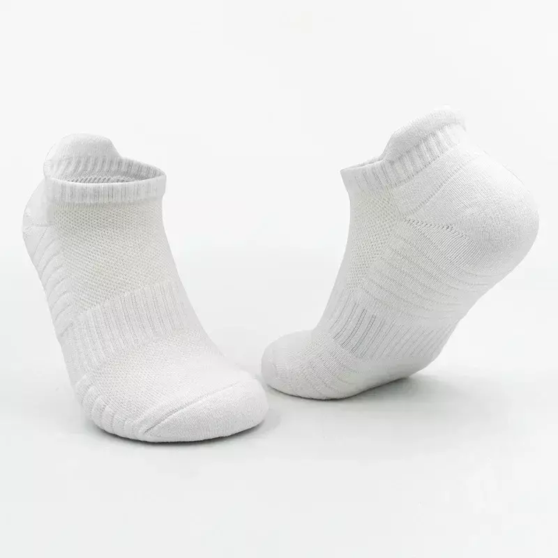 Socks Ladies Mid -In -spring and Autumn Pile of Socks Pure Cotton Anti -Smooth White  electric heating socks