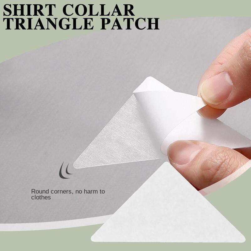 PVC Adhesive Collar Patch para Vestuário, Etiqueta do colar da camisa, Não Inclina Em Forma De Artefato, 30pcs