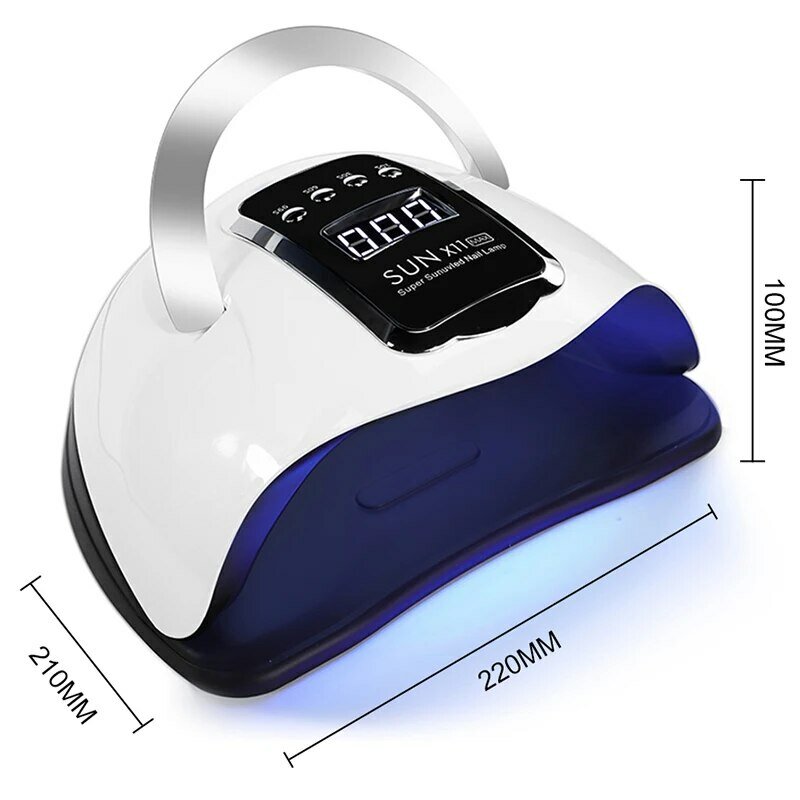 SUN X11 MAX Profesjonalna lampa do suszenia paznokci do manicure 280W Maszyna do suszenia żelu do paznokci z automatycznym czujnikiem UV LED Lampa do paznokci