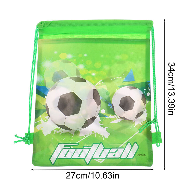 Soccer Party Favors Bag Football Theme Gifts Bags for Kid Boy Men Drawstring Backpack Gifts Birthday Party Baby Shower Supplies