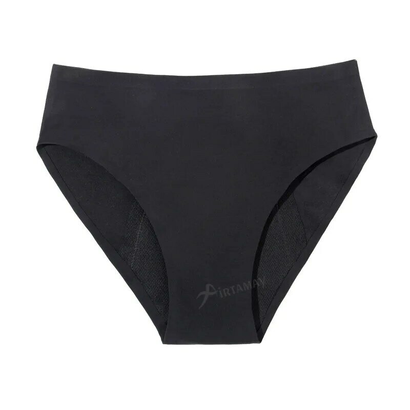 9200  Seamless Mid rise Nylon Menstrual Brief Leak proof Period Underwear 4 Layer Absorbent Panties