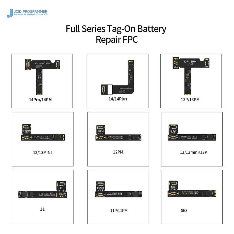 Placa de reparación de batería JC V1SE, Cable flexible para iPhone 11-14ProMax, Mensaje de batería importante, Pop Ups, eliminación de advertencia de salud