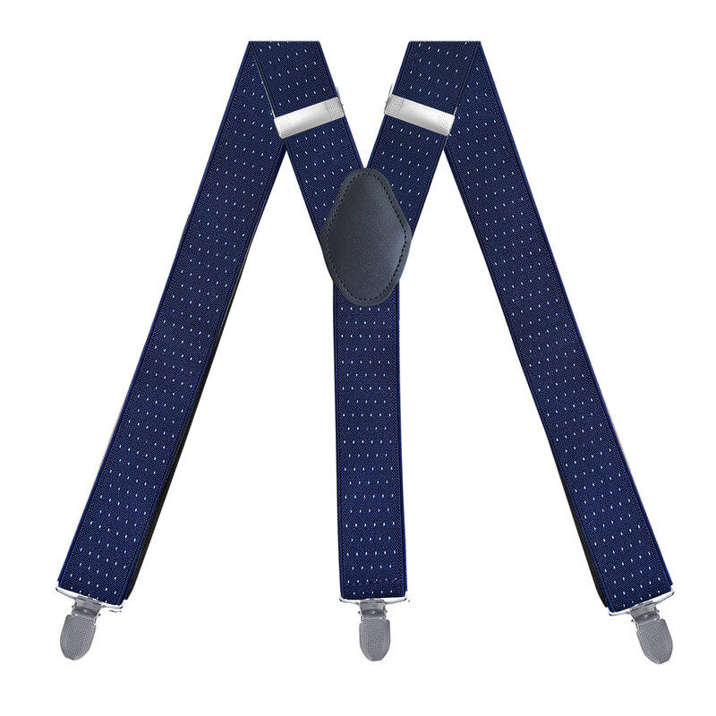 Bretelles élastiques en jacquard pour hommes, bretelles pour hommes, tissage, 3 clips, qualité adulte, 3.5cm, style Y
