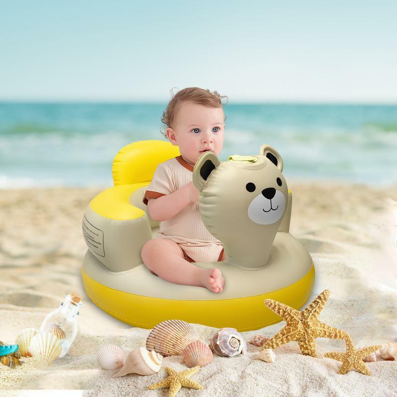 Pukulan ke atas kursi bayi beruang lucu, dudukan lantai penyangga bayi untuk bayi 6-24 bulan untuk anak duduk