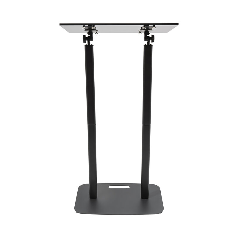 Acrylic Podium Floor Standing Lectern with Base, Standing Desk, 46.5in Height