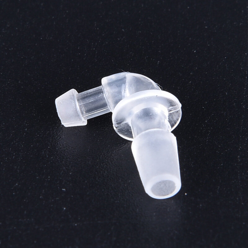 2 Stück transparenter Kopfhörer Kabels ch lauch Anschluss Schlauch adapter Hörgerät Zubehör Nase/Ohr clips