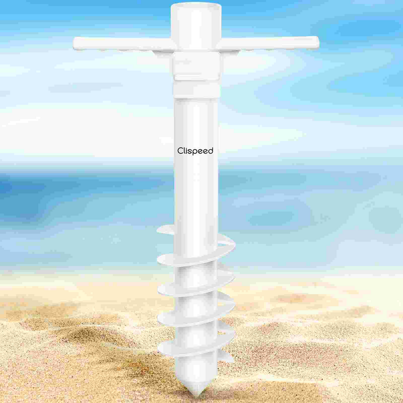 Parapluie de plage en plastique, avec injecteur de sable, base pour parasol, jardin, plage, camping