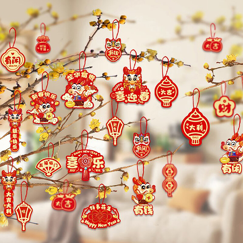 Ornamen gantung Tahun Baru Tiongkok, hiasan gantung Tahun Baru Tiongkok, dekorasi Tahun Baru Tiongkok, dekorasi Natal ruang pernikahan