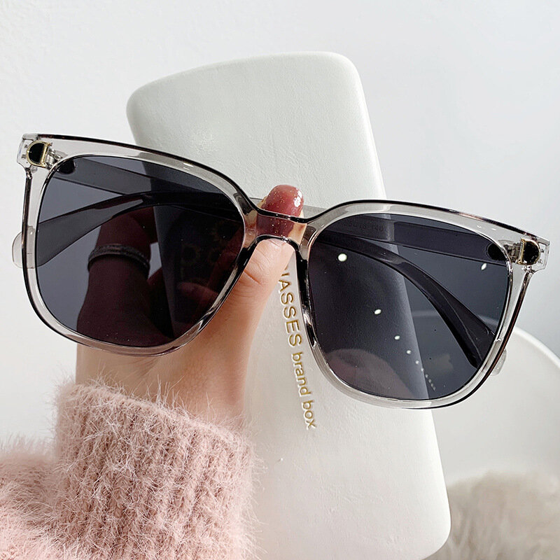 Солнцезащитные очки женские большого размера, модные брендовые дизайнерские винтажные солнечные очки в квадратной оправе с градиентными линзами
