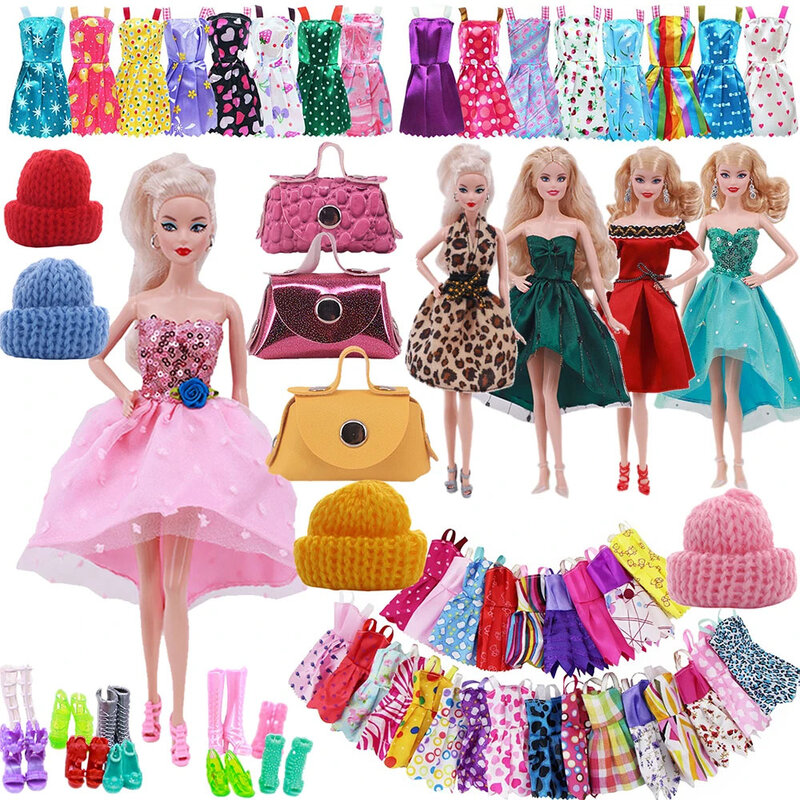 Ubrania w stylu pop dla lalki Barbis suknia wieczorowa akcesoria pasujące do 11,5 cala Barbis Doll Party codzienna odzież codzienna akcesoria zabawki